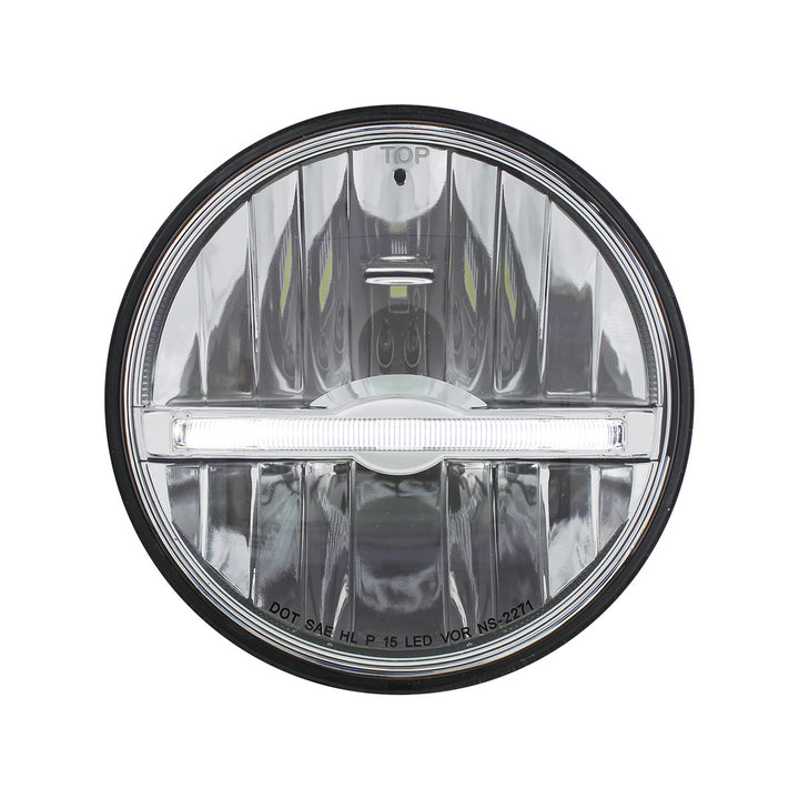 ULTRALIT - 9 LED 5-3/4" LED Headlight With White LED Position Light Bar - View 1