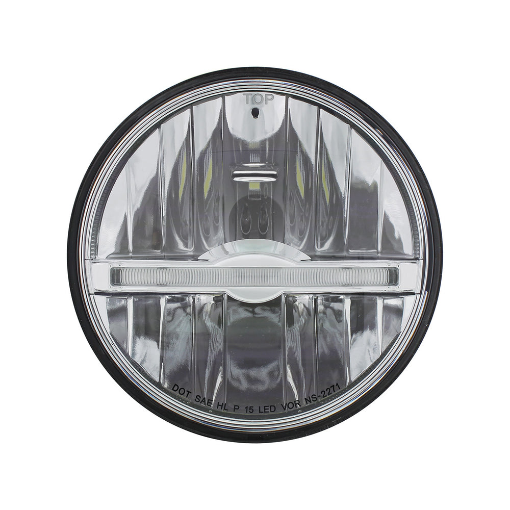 ULTRALIT - 9 LED 5-3/4" LED Headlight With White LED Position Light Bar - View 2
