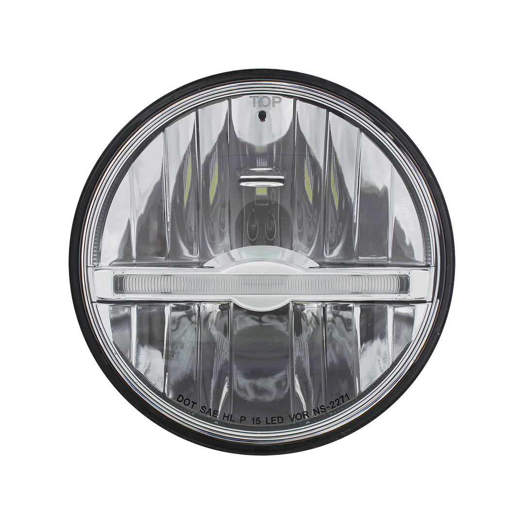 ULTRALIT - 9 LED 5-3/4" LED Headlight With White LED Position Light Bar - View 2