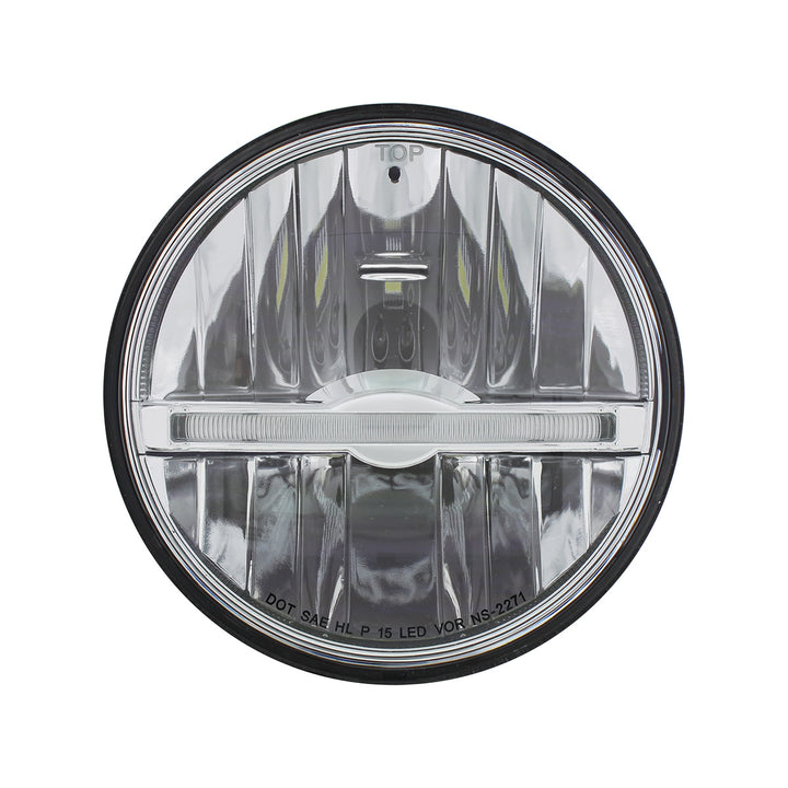 ULTRALIT - 9 LED 5-3/4" LED Headlight With White LED Position Light Bar - View 2