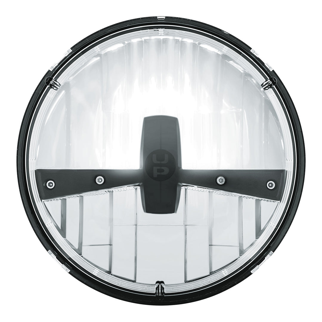 ULTRALIT - 5 High Power LED 7" Dual Function Headlight - Black - View 1