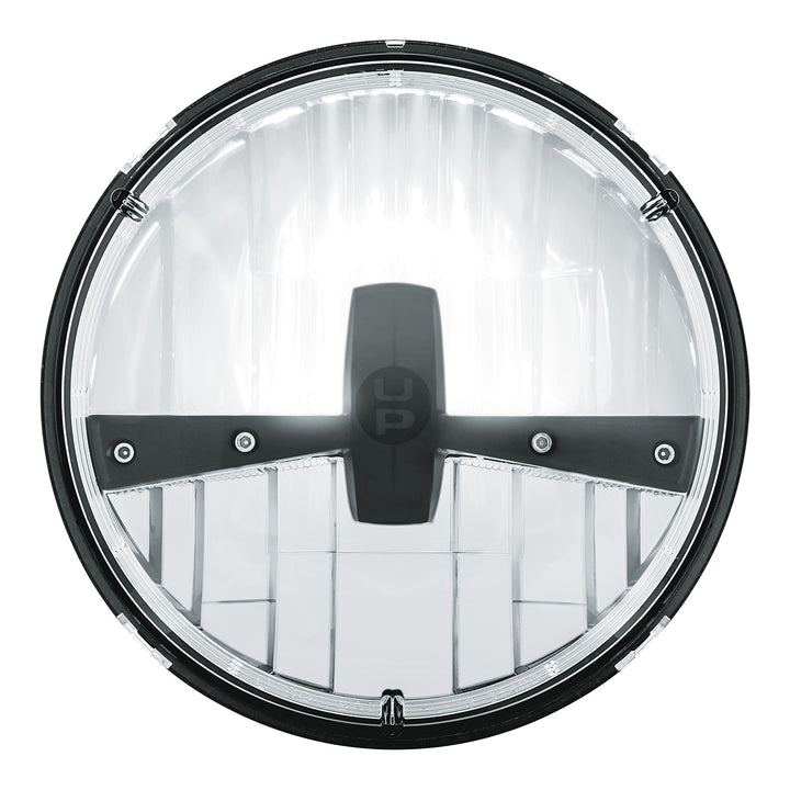 ULTRALIT - 5 High Power LED 7" Dual Function Headlight - Black - View 1