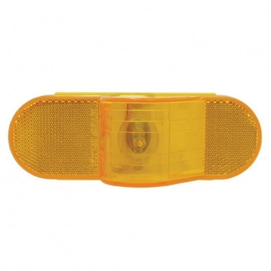 6" Oval Mid Trailer Turn Signal Light - Amber Lens - View 1
