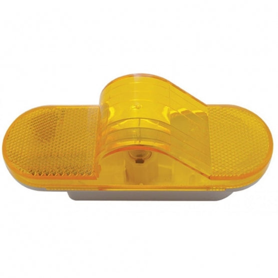 6" Oval Mid Trailer Turn Signal Light - Amber Lens - View 2