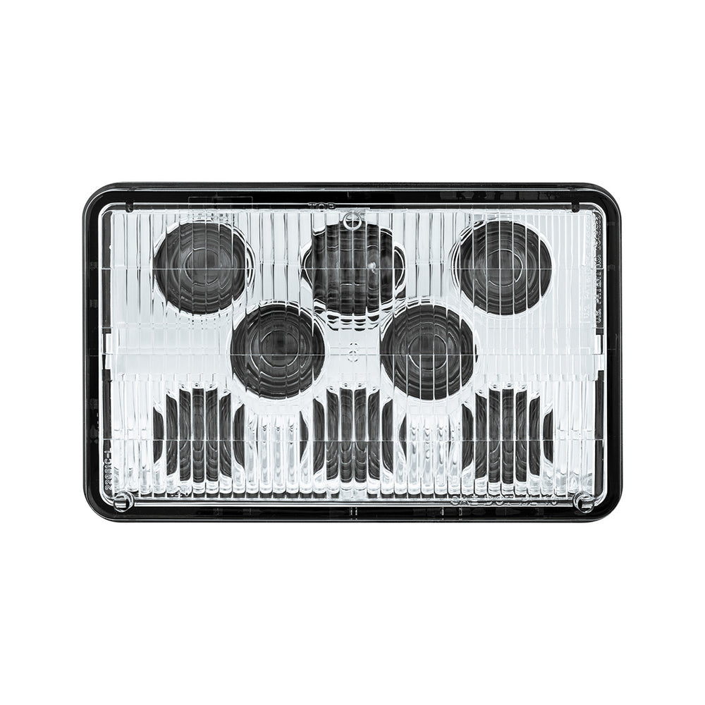 ULTRALIT - 8 High Power LED 4" X 6" Headlight - Low Beam - View 2