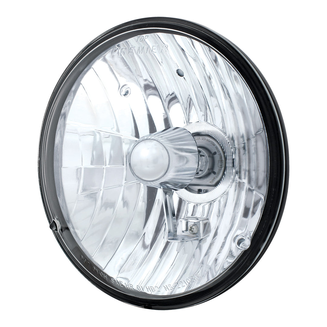 7" Crystal Headlight, Glass Lens - View 2