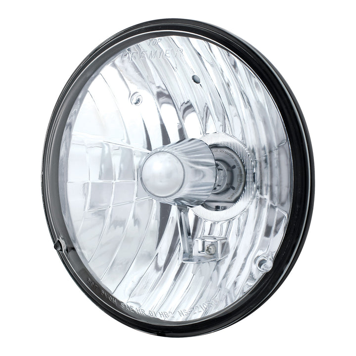 7" Crystal Headlight, Glass Lens - View 2