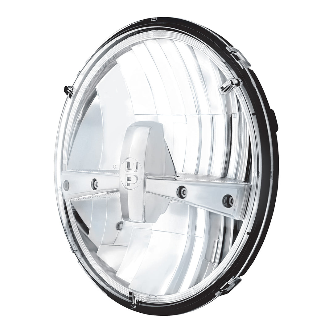 ULTRALIT - 5 High Power LED 7" Dual Function Headlight - Chrome - View 4