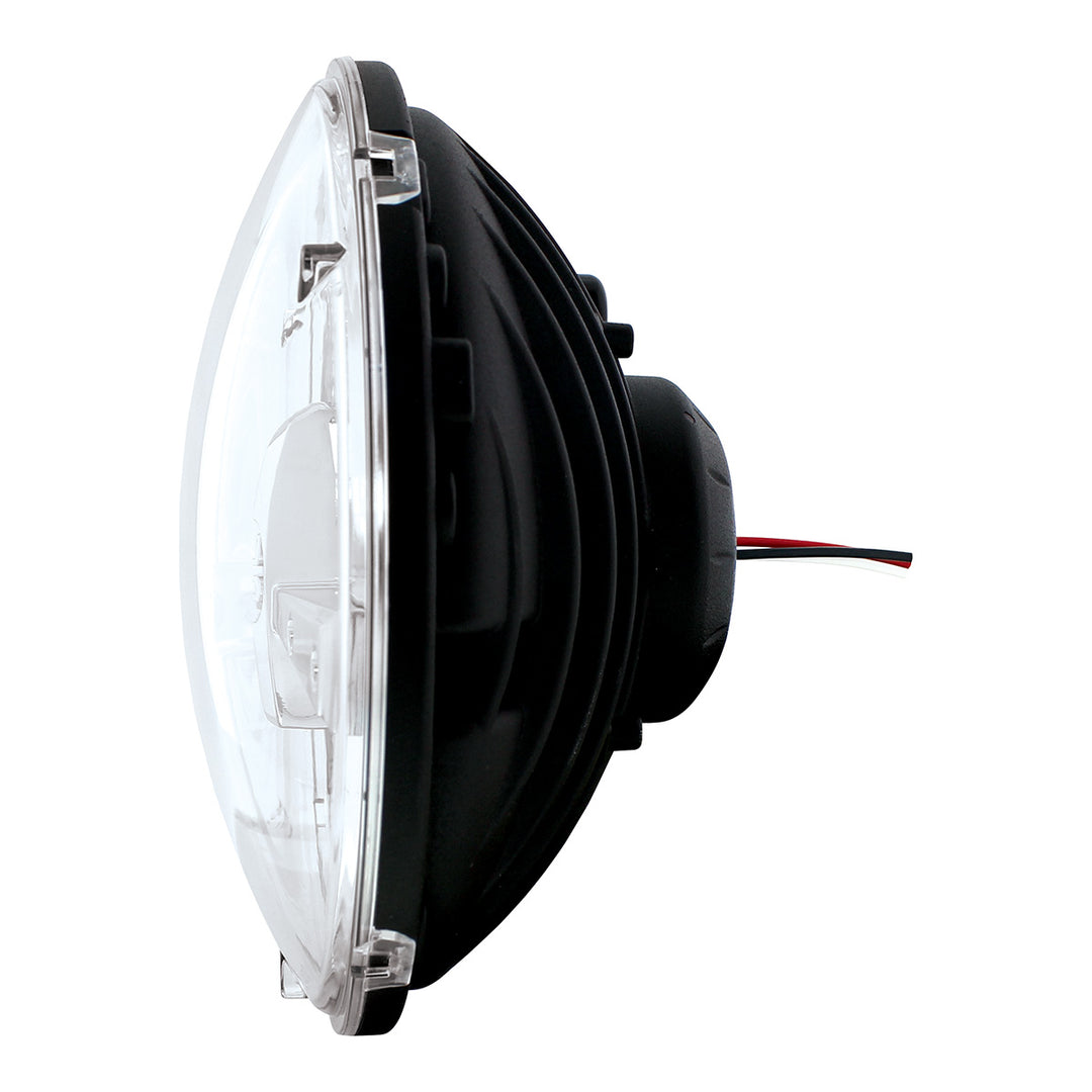 ULTRALIT - 5 High Power LED 7" Dual Function Headlight - Chrome - View 5