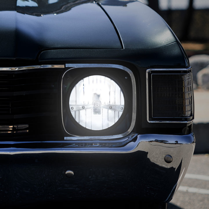 ULTRALIT - 5 High Power LED 7" Dual Function Headlight - Chrome - View 7