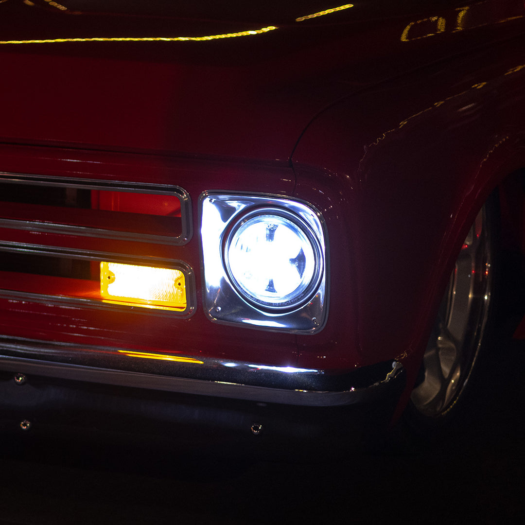 ULTRALIT - High Power LED 7" Projection Headlight With Dual Color LED Position Halo Ring - View 9