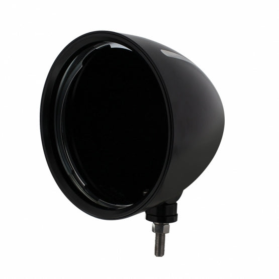 Black "BILLET" Style Groove Headlight Housing - View 1