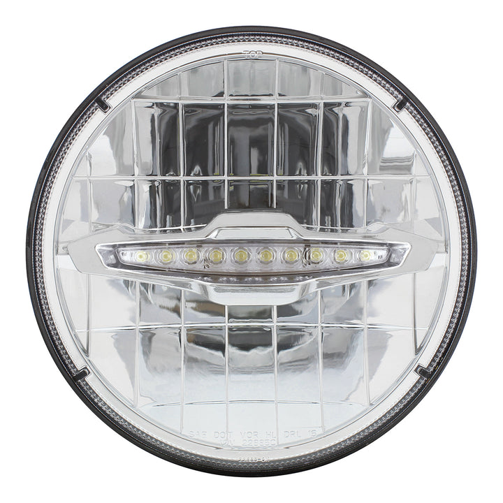 ULTRALIT - 3 High Power LED 7" Headlight With 10 White LED Position Light - View 2