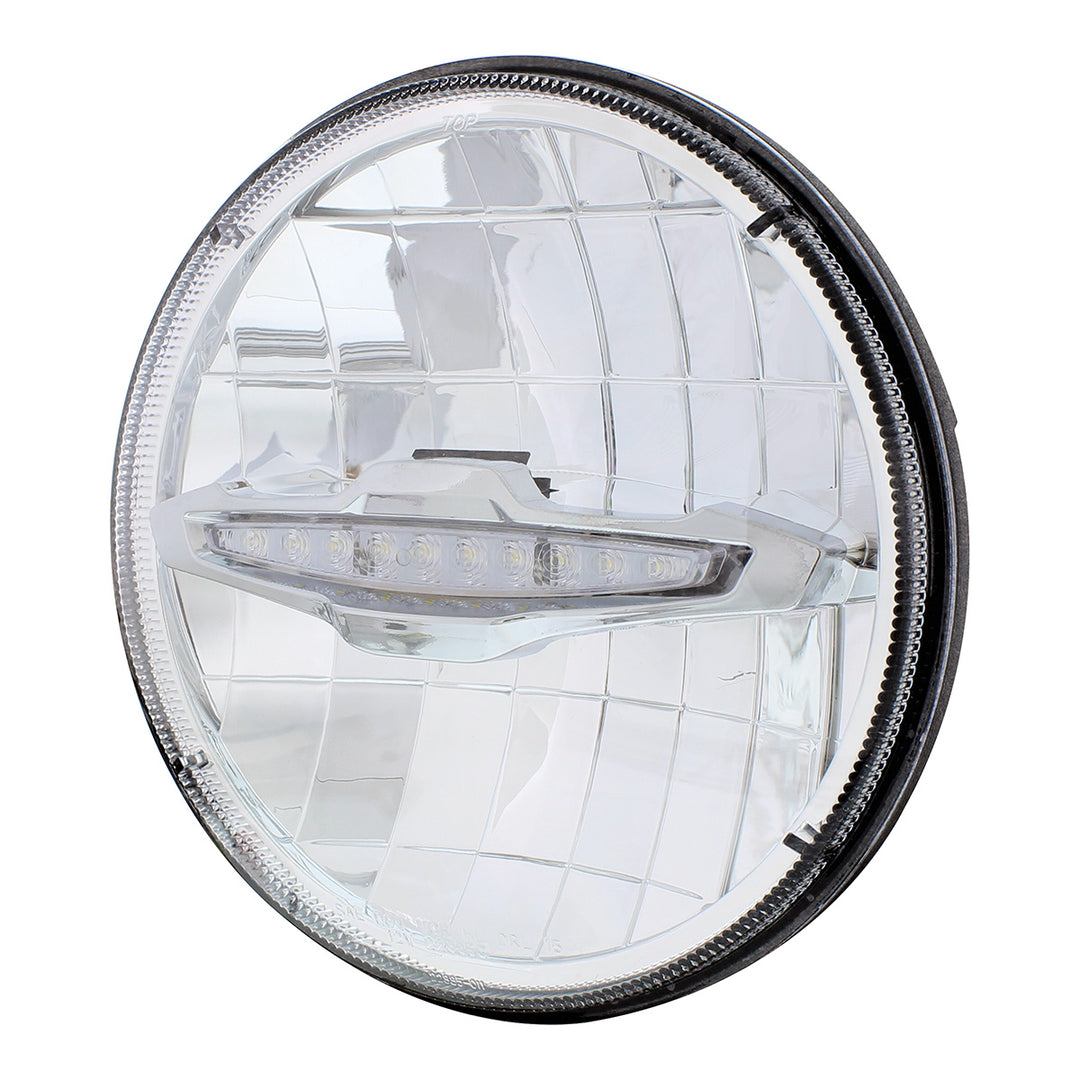 ULTRALIT - 3 High Power LED 7" Headlight With 10 White LED Position Light - View 3