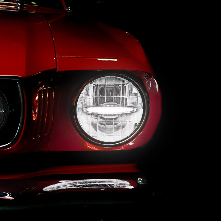 ULTRALIT - 3 High Power LED 7" Headlight With 10 White LED Position Light - View 7