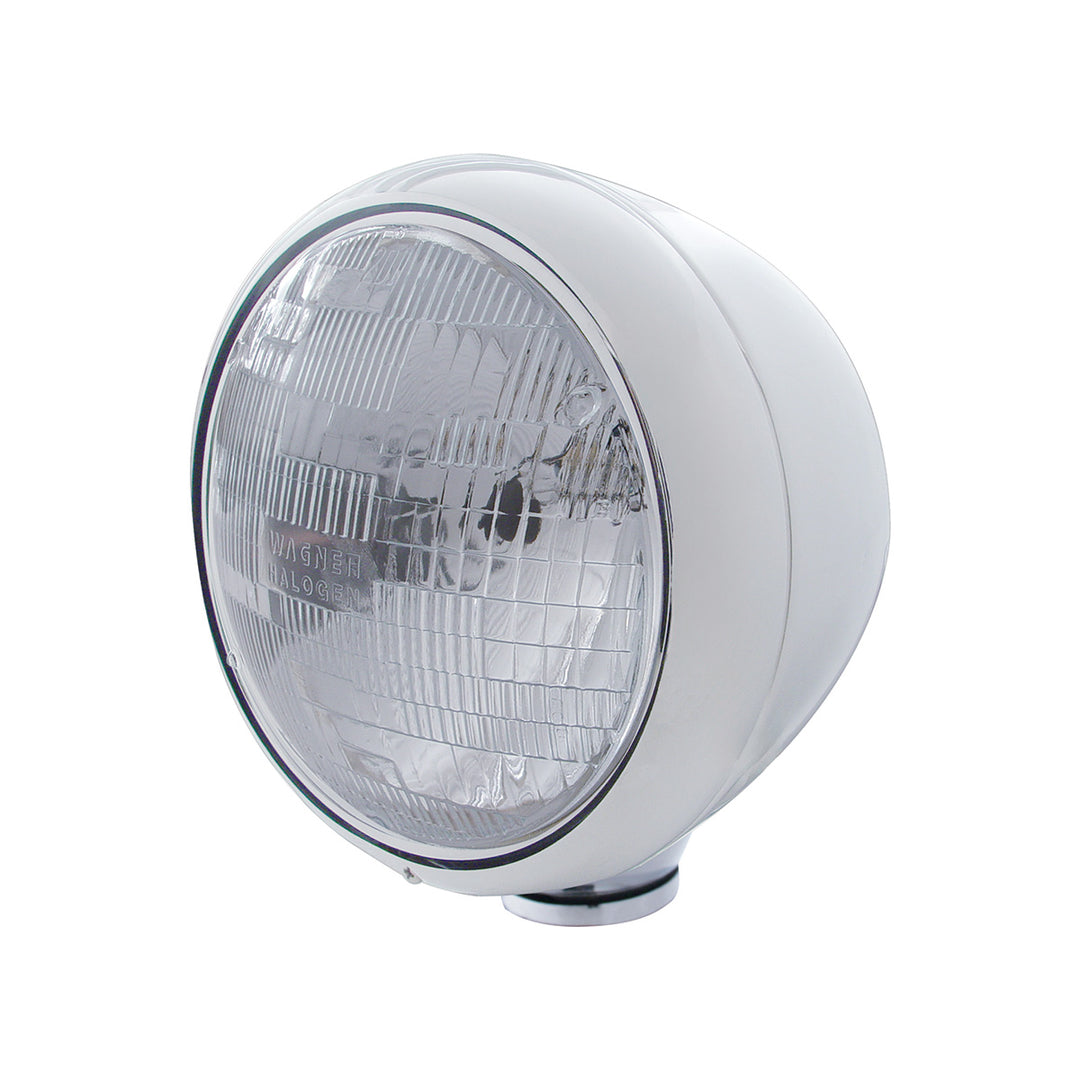 Stainless Steel Guide 682-C Style Headlight H6024 Bulb - View 1