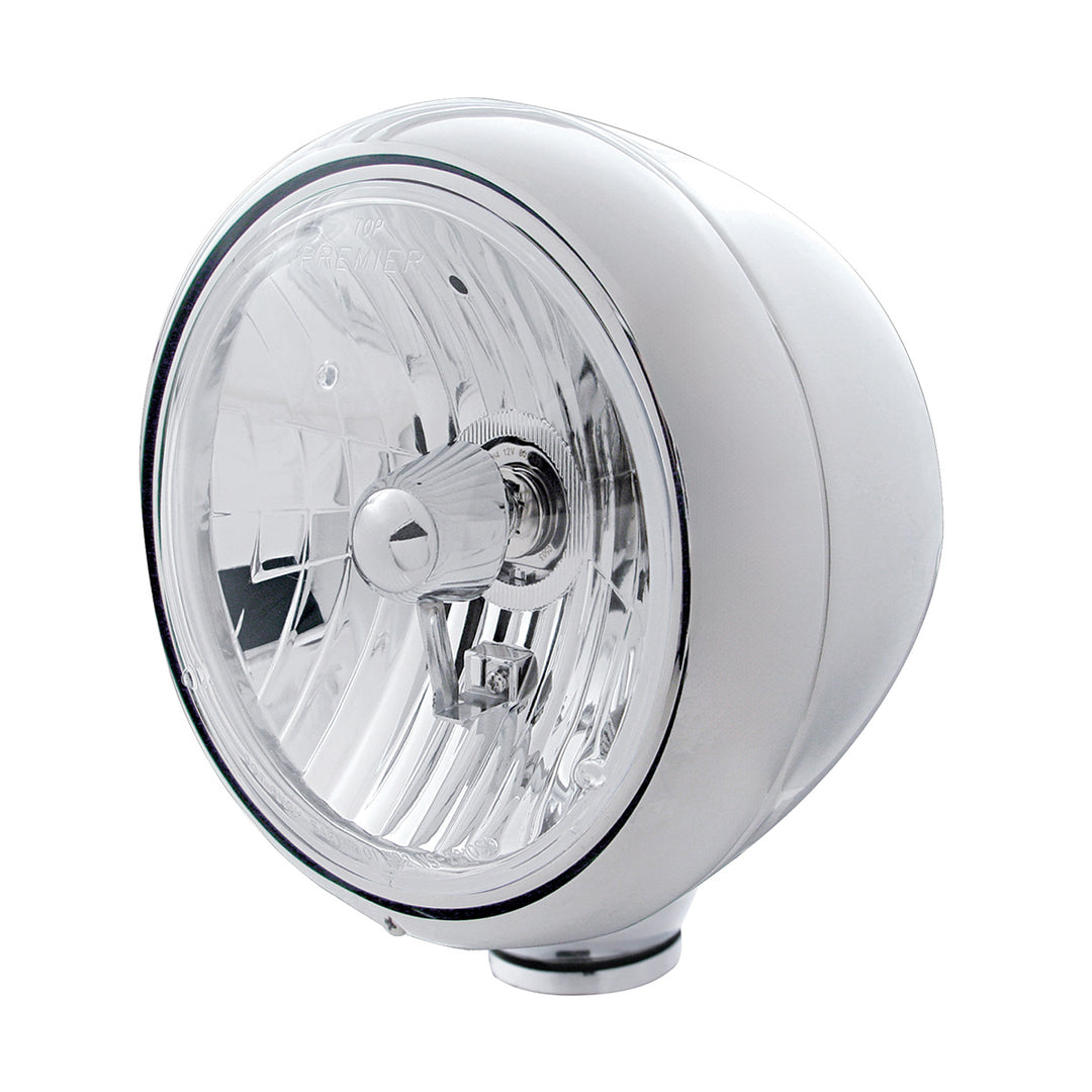 Stainless Steel Guide 682-C Style Headlight Crystal H4 Bulb - View 1