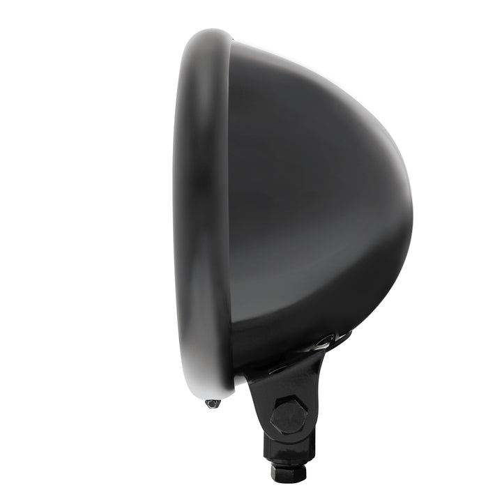 Black 5-3/4" Motorcycle Headlight Housing Only - Bottom Mount - View 3