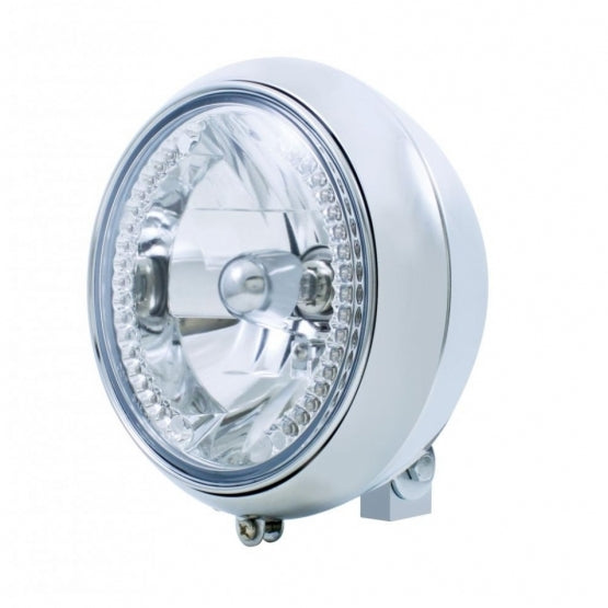 7" Motorcycle Headlight With 34 Amber LED Bulb - View 1