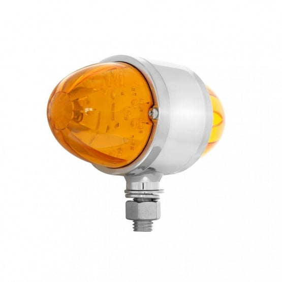 34 LED Watermelon Double Face Light W/Chrome Housing - Amber LED/Amber Lens - View 1
