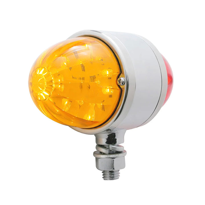34 LED Watermelon Double Face Light W/Chrome Housing - Red LED/Clear Lens - View 1