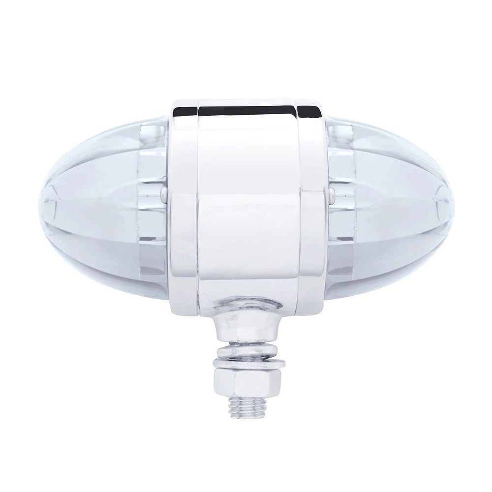34 LED Watermelon Double Face Light W/Chrome Housing - Red LED/Clear Lens - View 2
