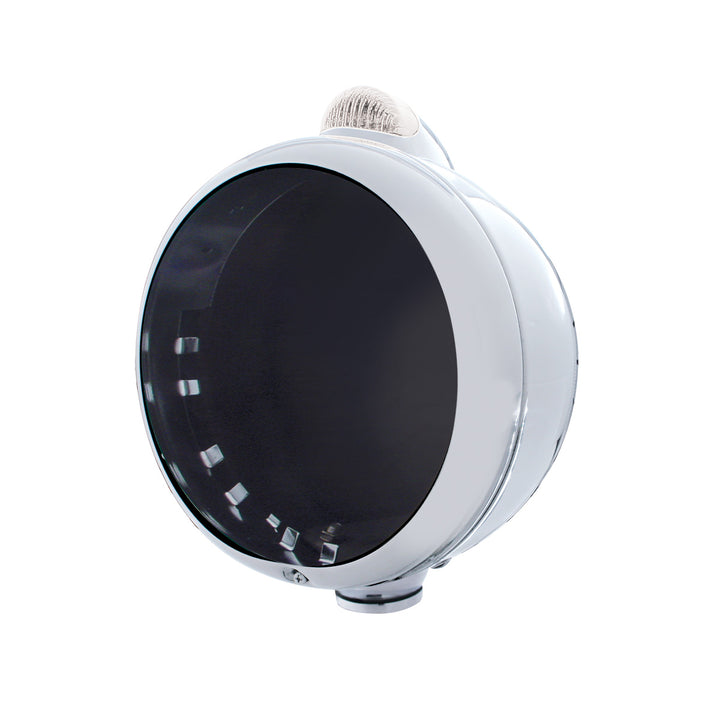 Stainless Steel Guide 682-C Headlight No Bulb With Dual Mode LED Signal - Clear Lens - View 1