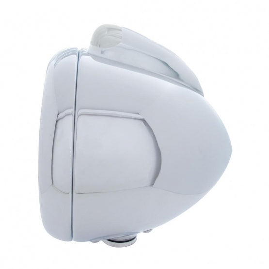 Chrome Guide 682-C Headlight No Bulb With Dual Mode LED Signal - Clear Lens - View 2