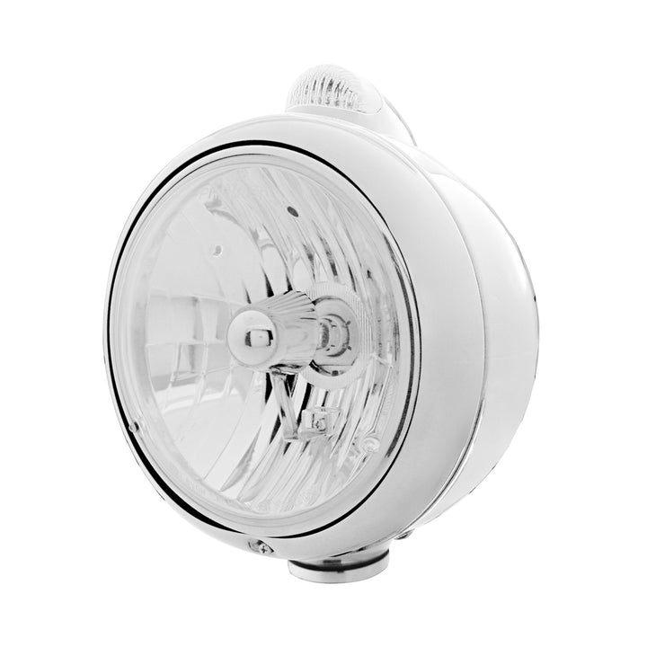 Chrome Guide 682-C Headlight Crystal H4 &amp; Dual Mode LED Signal - Clear Lens - View 1