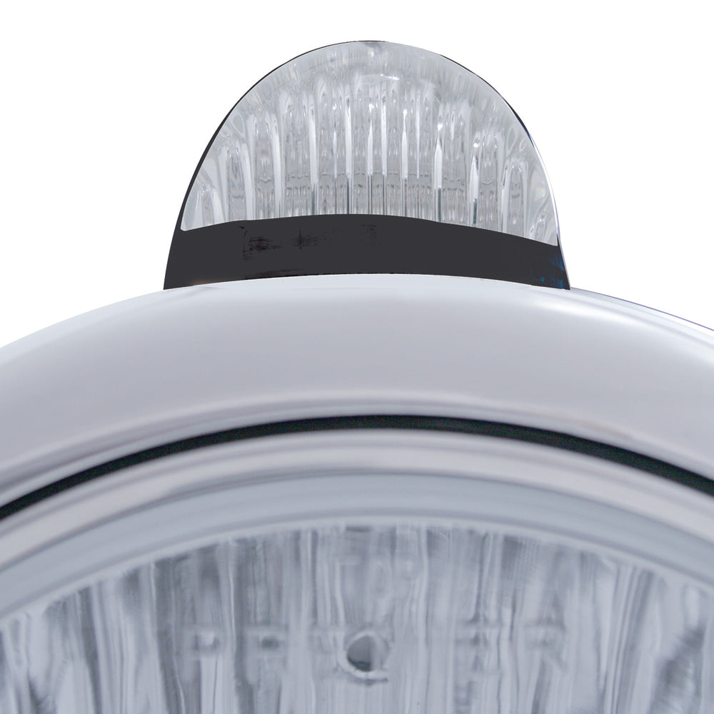 Black Guide 682-C Headlight 6014 & Dual Mode LED Signal - Clear Lens - View 2