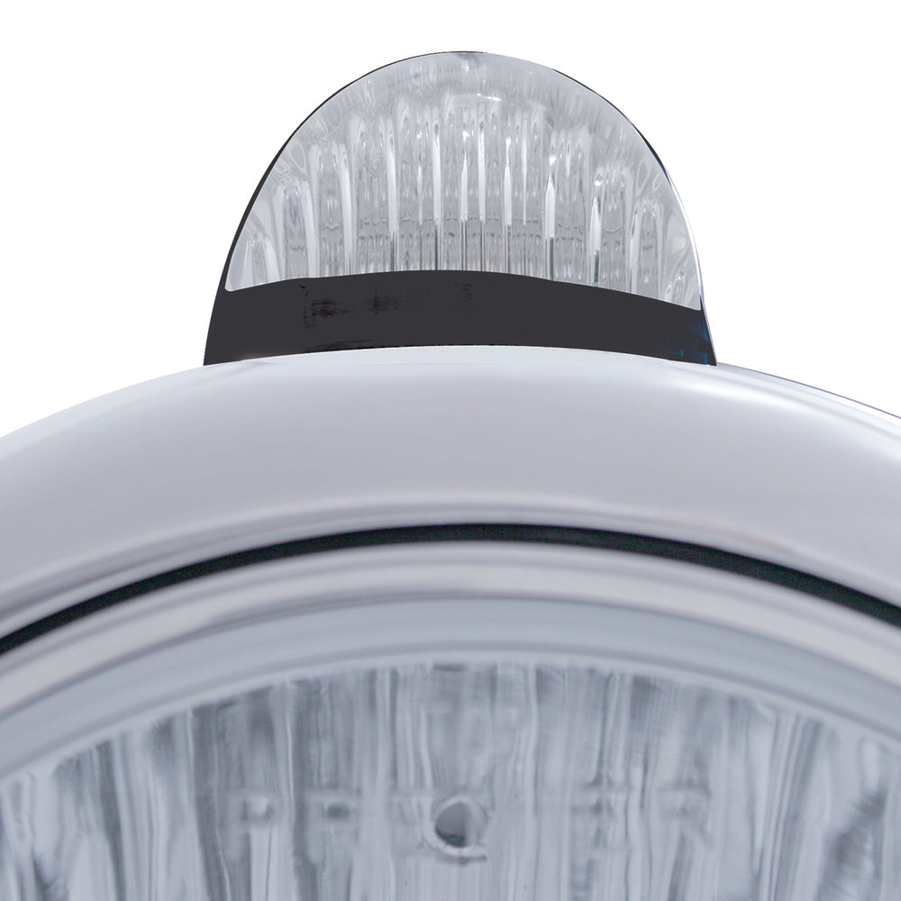 Black Guide 682-C Headlight H6024 & Dual Mode LED Signal - Clear Lens - View 2