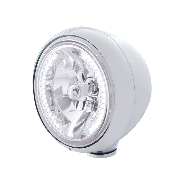 Chrome Guide 682-C Style Headlight H4 Bulb With 34 White LED - View 1