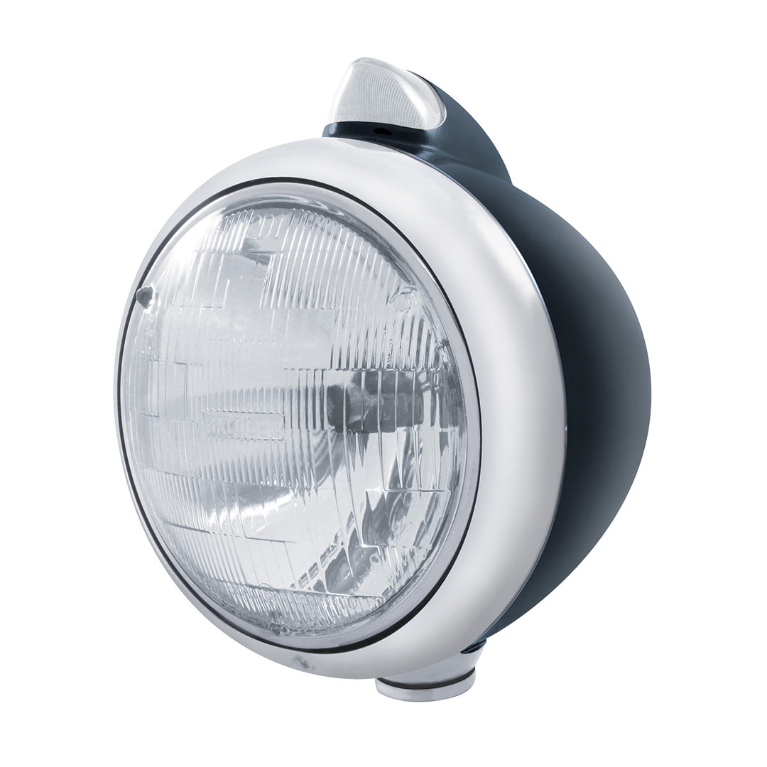 Black Guide 682-C Headlight H6024 &amp; Original Style LED Signal - Clear Lens - View 1