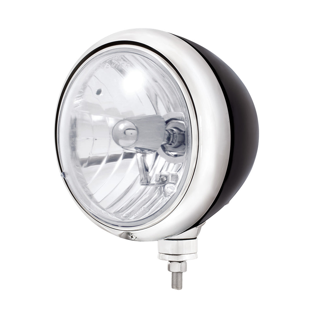 Black Guide 682-C Style Headlight Crystal H4 Bulb - View 1