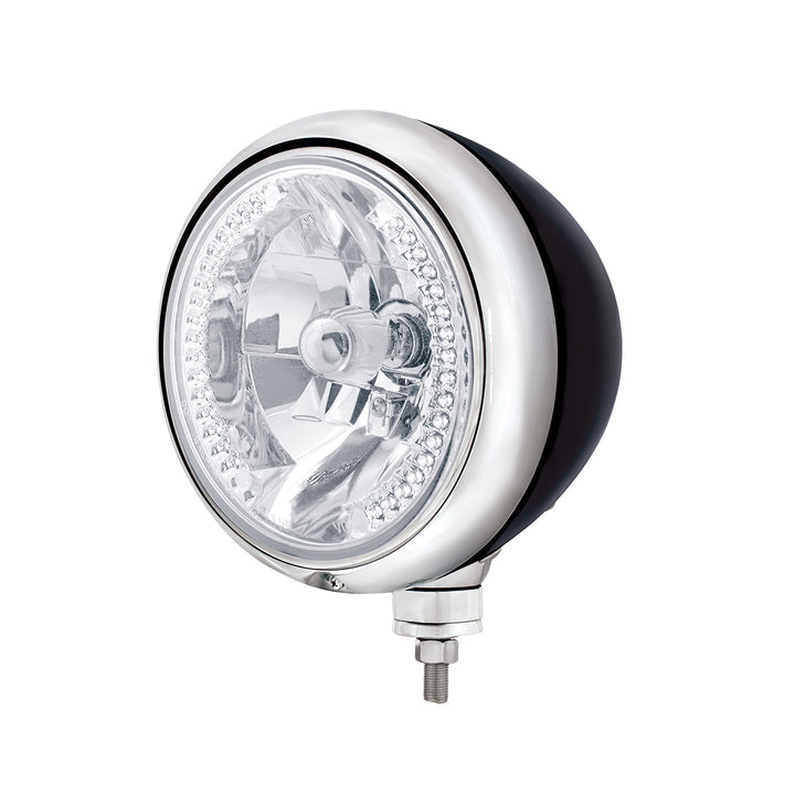 Black Guide 682-C Style Headlight H4 Bulb With 34 White LED - View 1