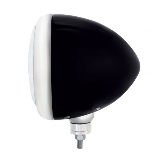 Black Guide Headlight 11 LED Bulb - Chrome - View 3