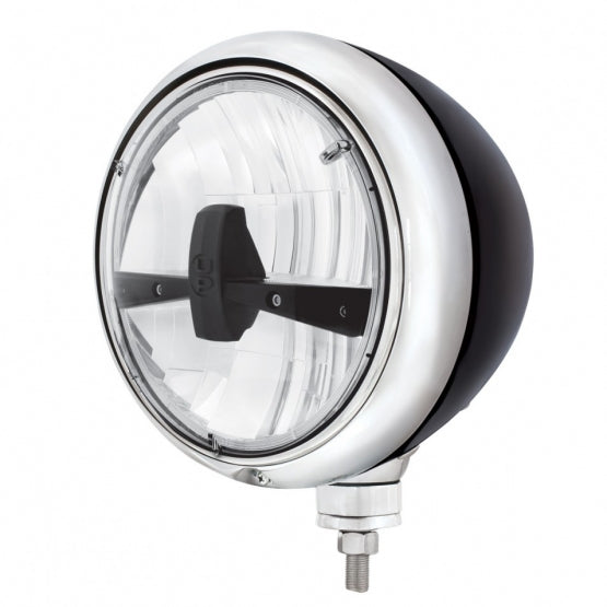 Black Guide Headlight 5 LED Bulb - Blackout - View 1