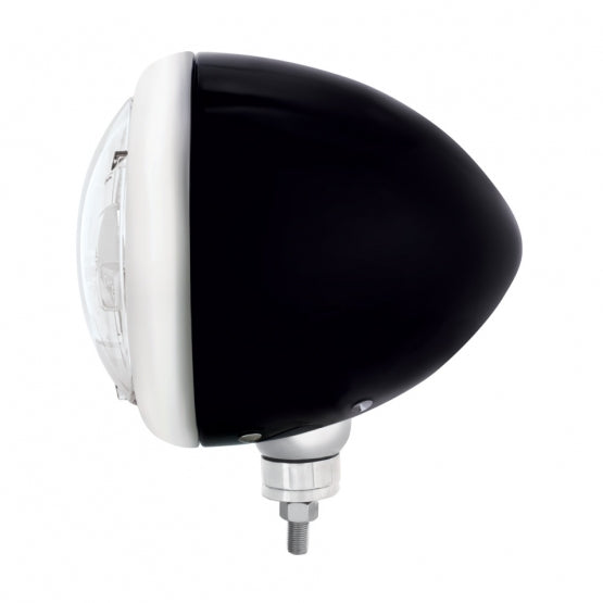 Black Guide Headlight 5 LED Bulb - Chrome - View 3