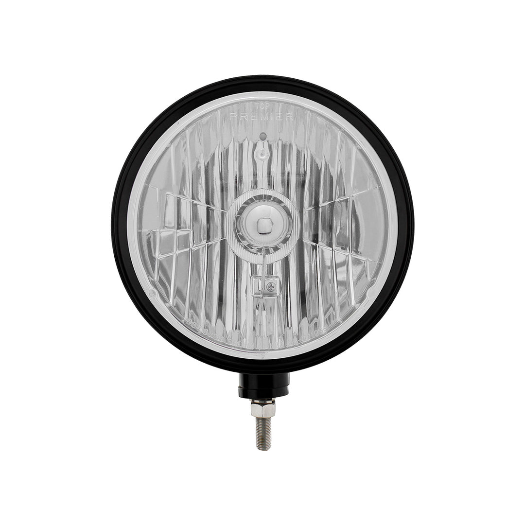 Black "Billet" Style Groove Headlight Crystal H4 Bulb - View 2