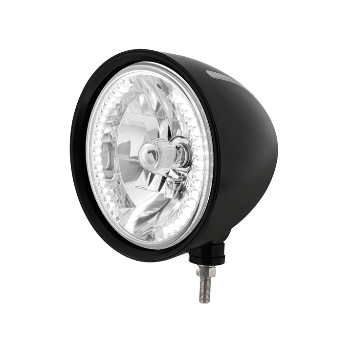 Black "Billet" Style Groove Headlight H4 Bulb With 34 White LED - View 1