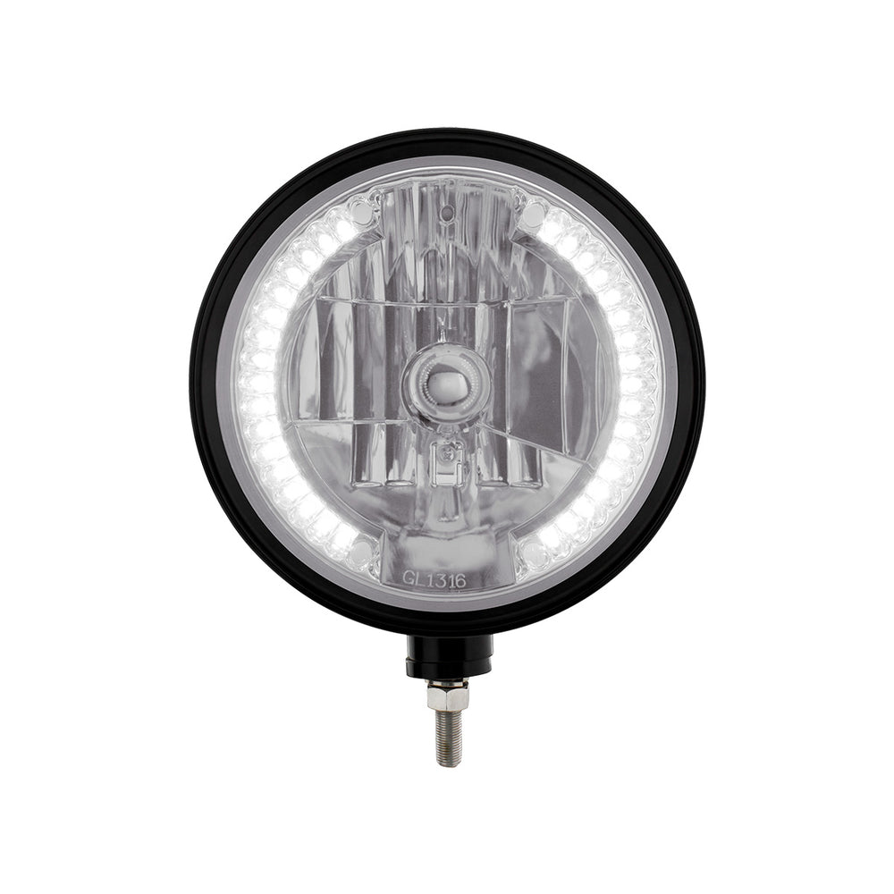 Black "Billet" Style Groove Headlight H4 Bulb With 34 White LED - View 2