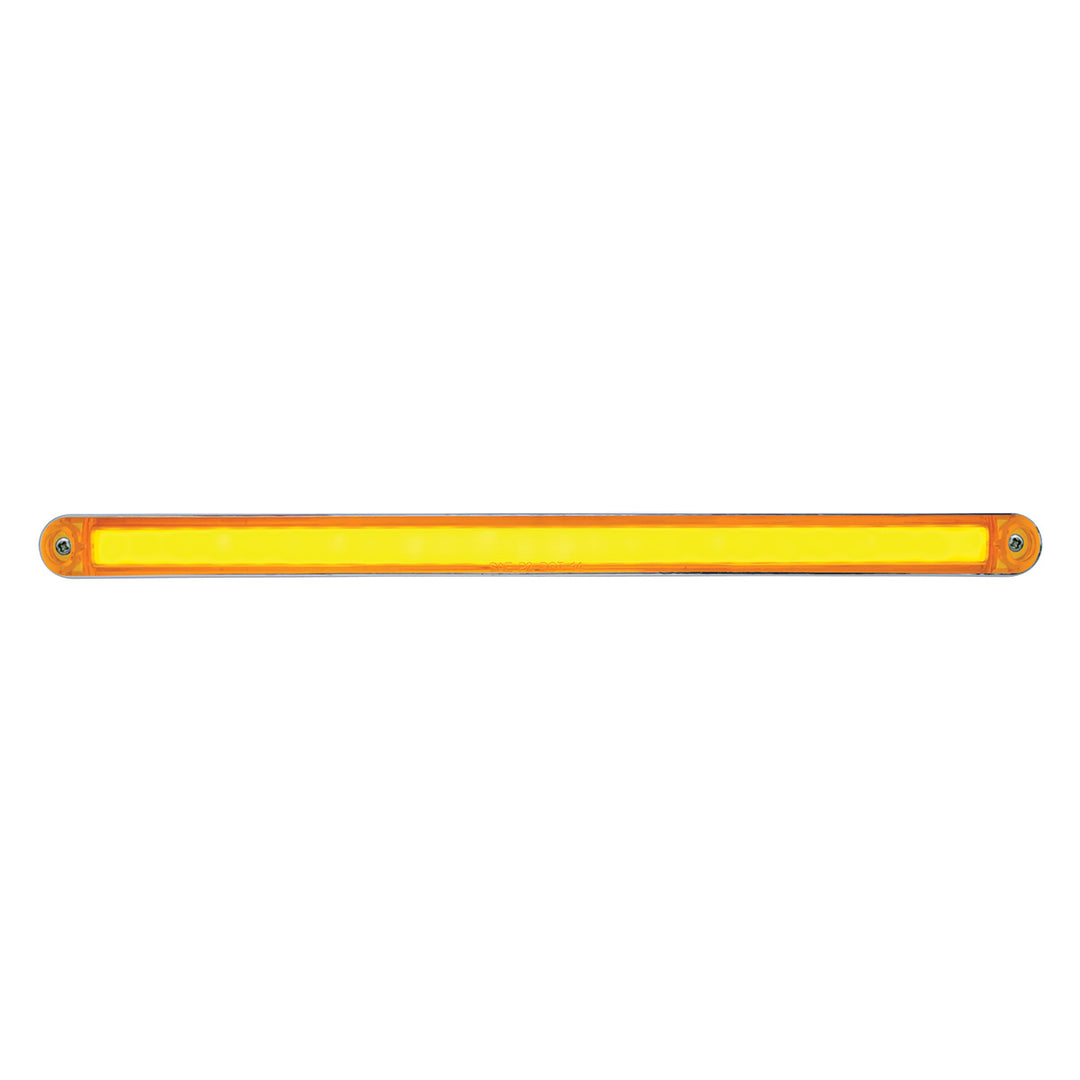 24 LED Dual Function 12" GloLight Bar With Bezel - Amber LED/Amber Lens - View 1
