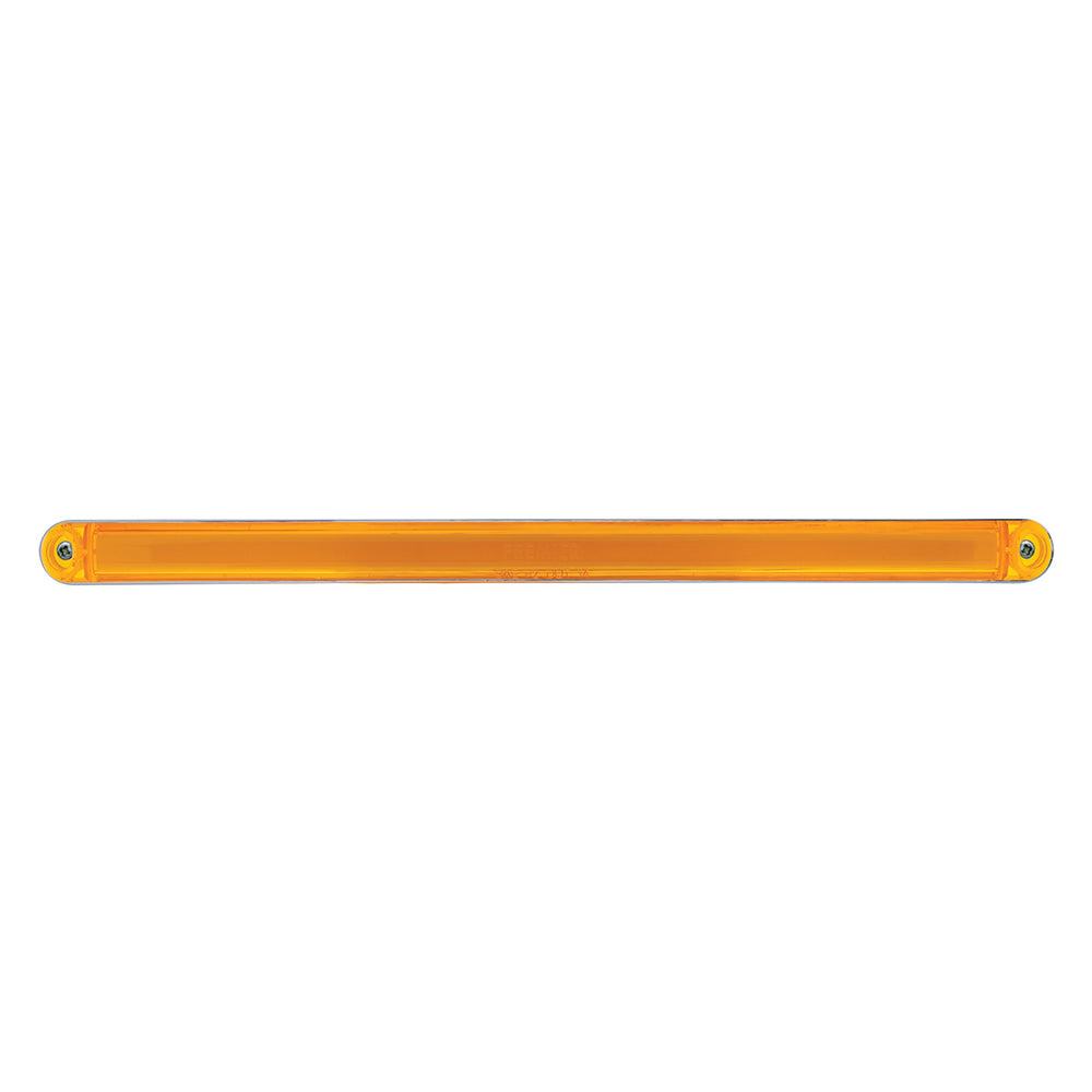 24 LED Dual Function 12" GloLight Bar With Bezel - Amber LED/Amber Lens - View 2