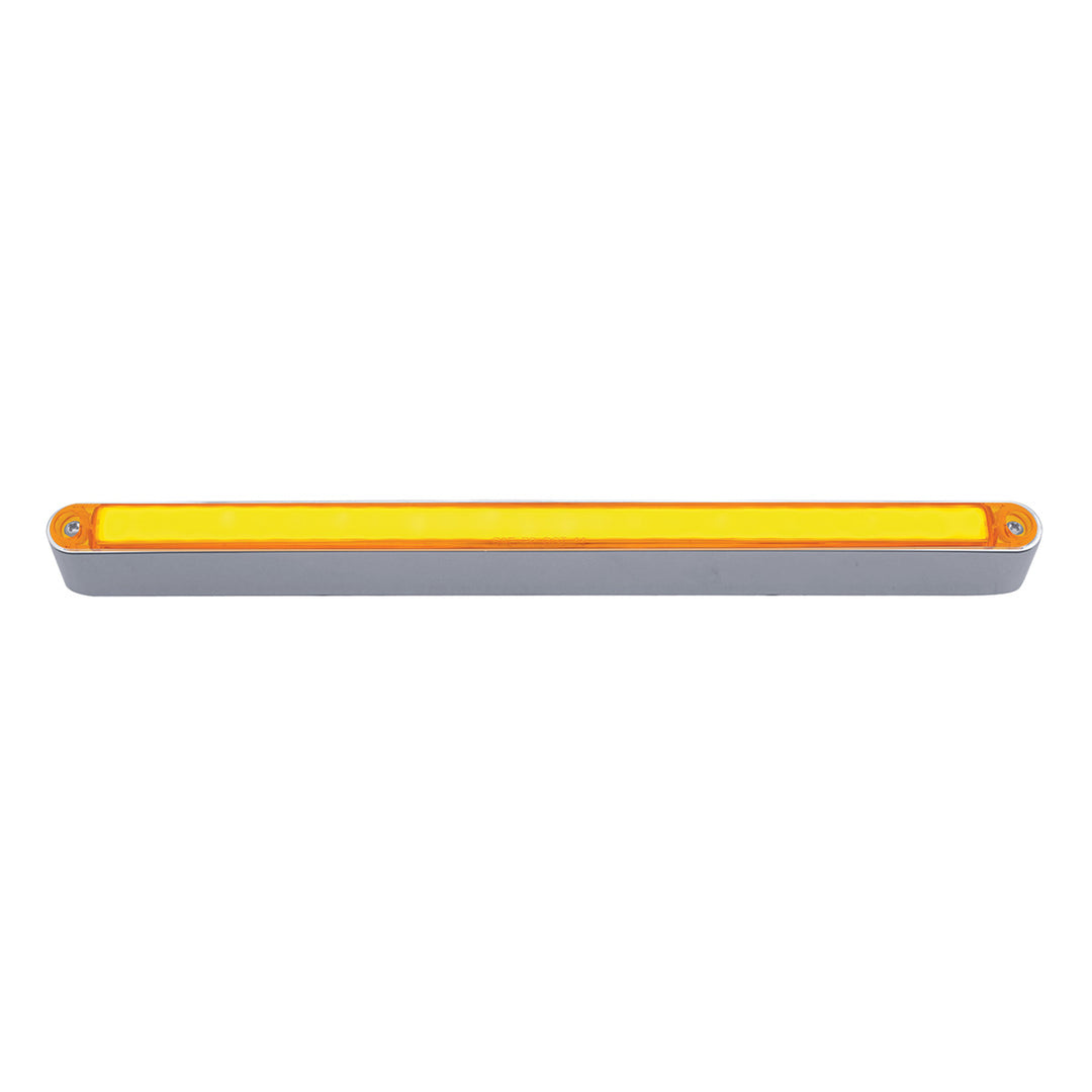24 LED Dual Function 12" GloLight Bar With Bezel - Amber LED/Amber Lens - View 3