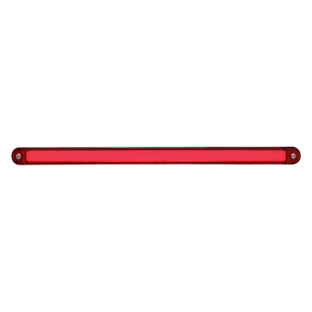 24 LED Dual Function 12" GloLight Bar With Bezel - Red LED/Red Lens - View 1