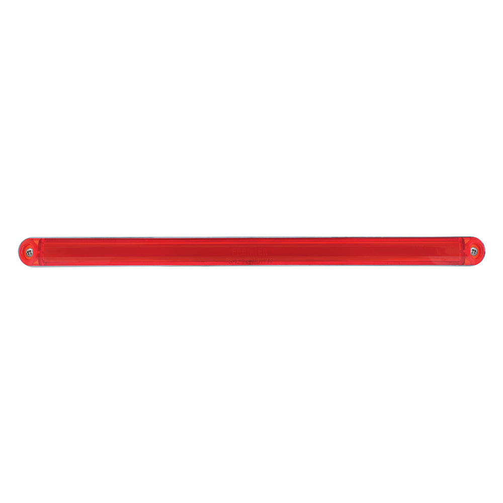 24 LED Dual Function 12" GloLight Bar With Bezel - Red LED/Red Lens - View 2