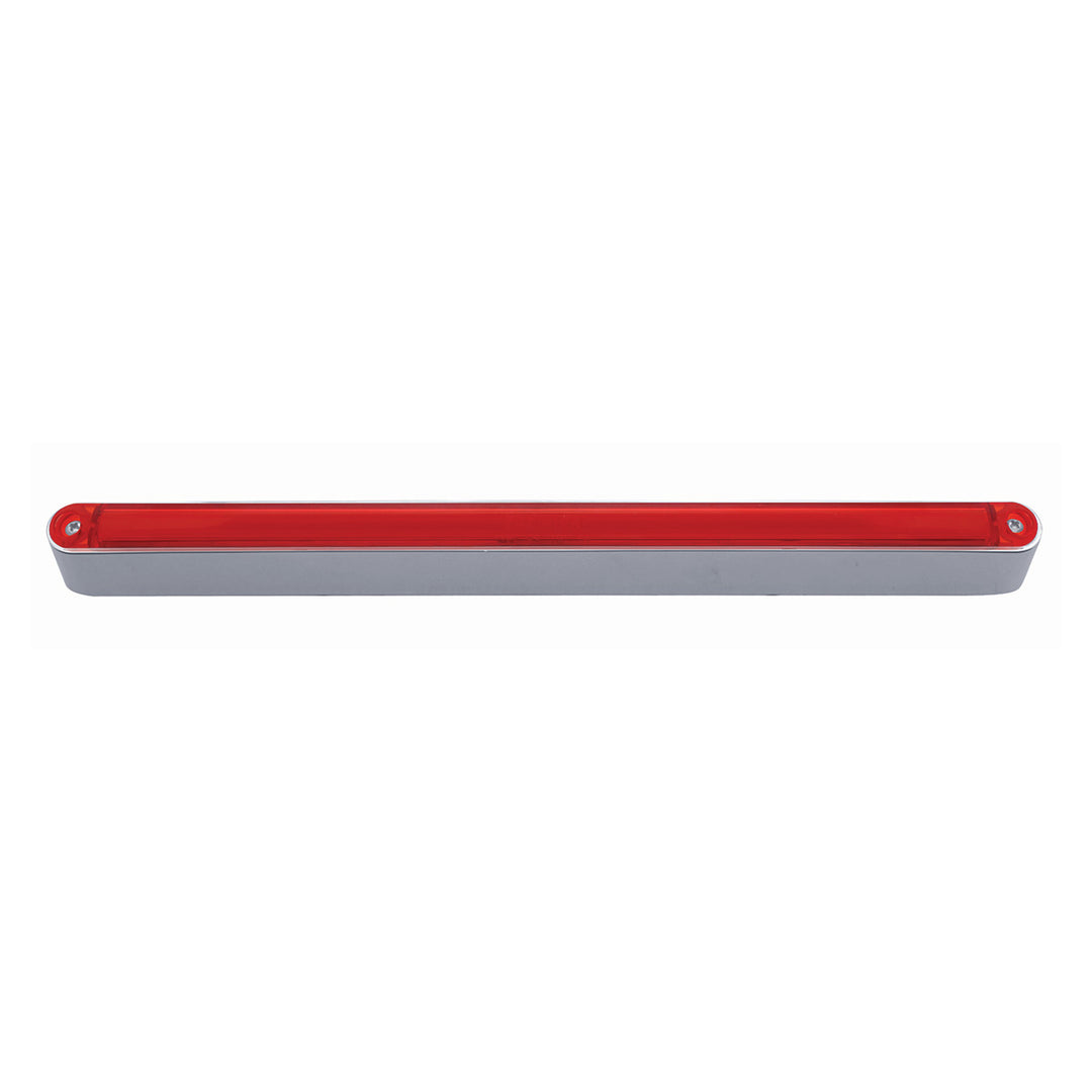 24 LED Dual Function 12" GloLight Bar With Bezel - Red LED/Red Lens - View 4