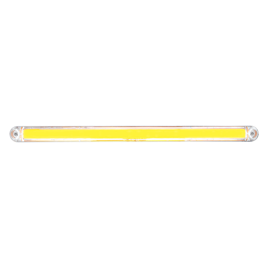 24 LED Dual Function 12" GloLight Bar With Bezel - Amber LED/Clear Lens - View 1