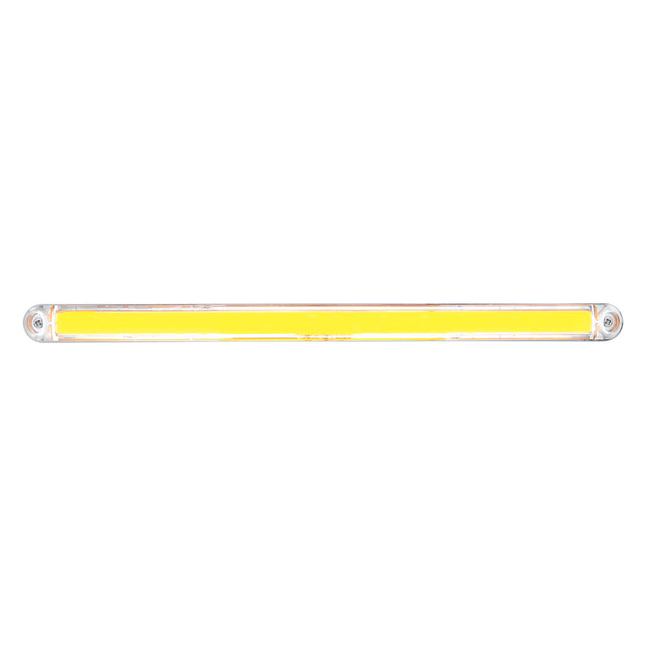 24 LED Dual Function 12" GloLight Bar With Bezel - Amber LED/Clear Lens - View 1