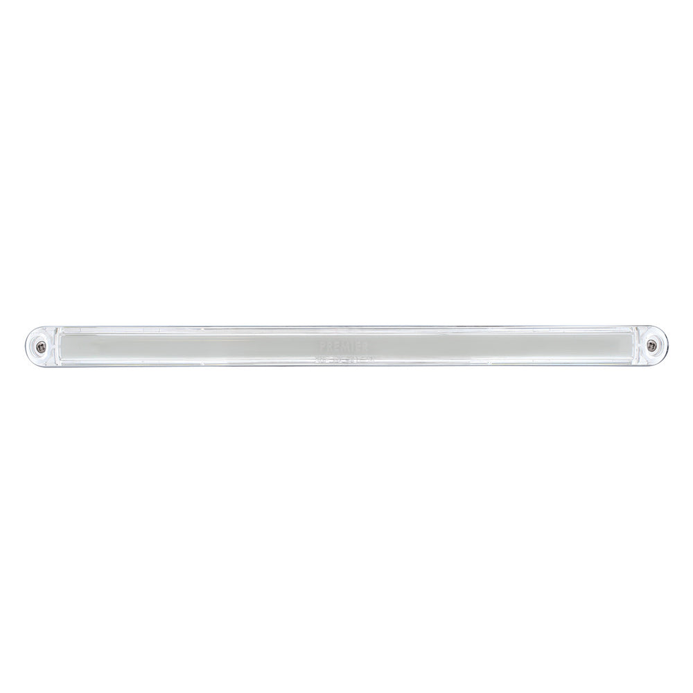 24 LED Dual Function 12" GloLight Bar With Bezel - Amber LED/Clear Lens - View 2